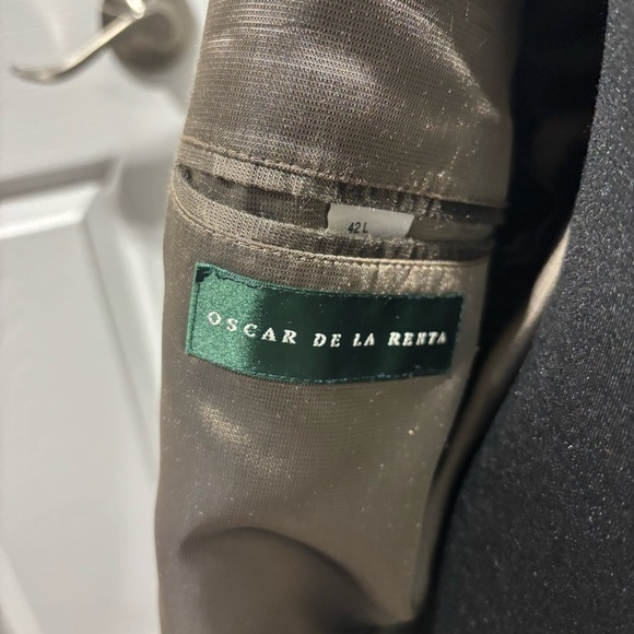 Men's Vintage Oscar De La Renta Hoodstooth Blazer-Sz 42 L - Picture 6 of 7